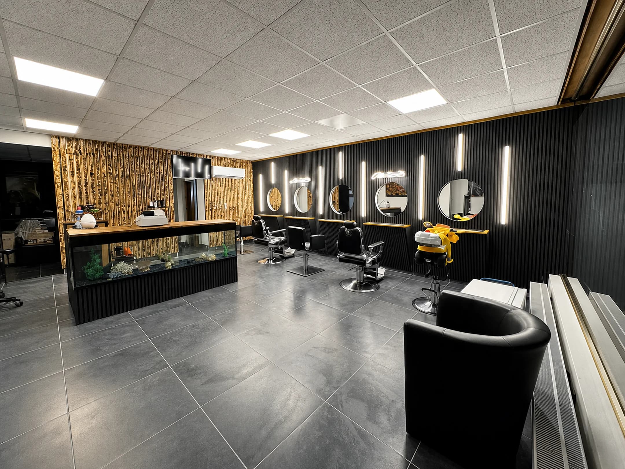 Interieur van Kapsalon Vin in Kerkrade